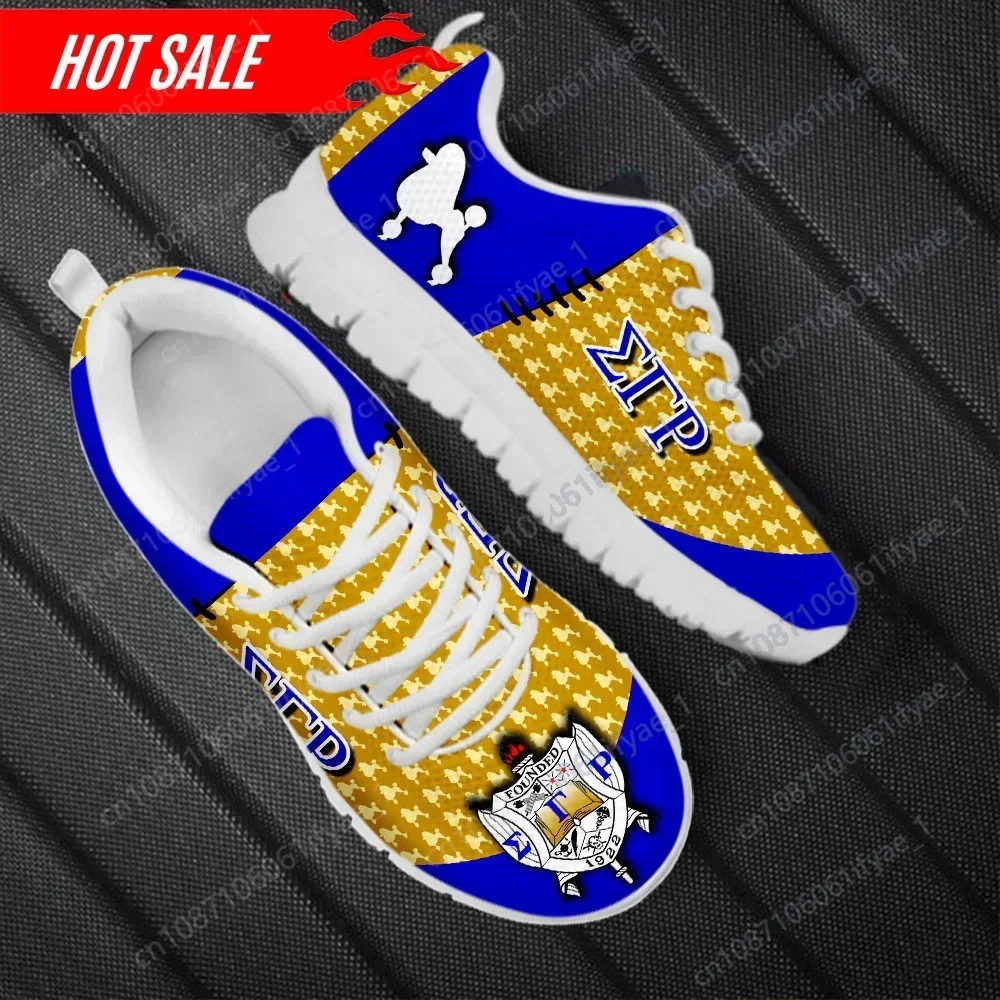 Casual Sneakers Fashion Sigma Gamma Rho Poddles Design Women's Sneakers Breathable Mesh Walking Vulcanized Shoes Hot