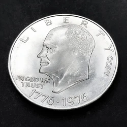 US 1776-1976 Eisenhower Lunar Landing 200th Anniversary 1 Dollar Freedom Bell Moon Copy Collection Commemorative Coin Decoration