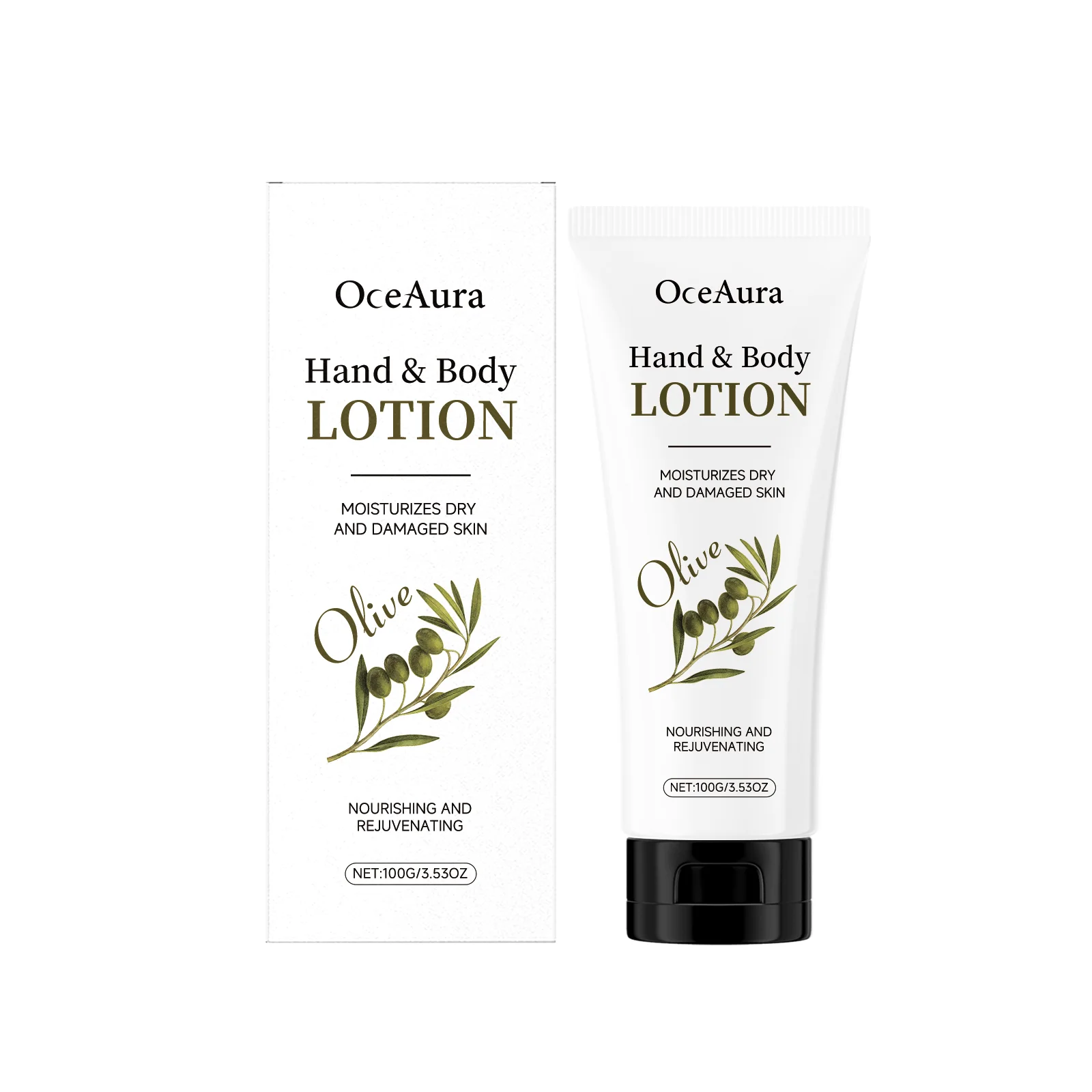 

OceAura Olive Moisturizing Body Lotion - Deep Nourishing & Rejuvenating Moisturizer for Dry,Body Cream for Daily Skin Care