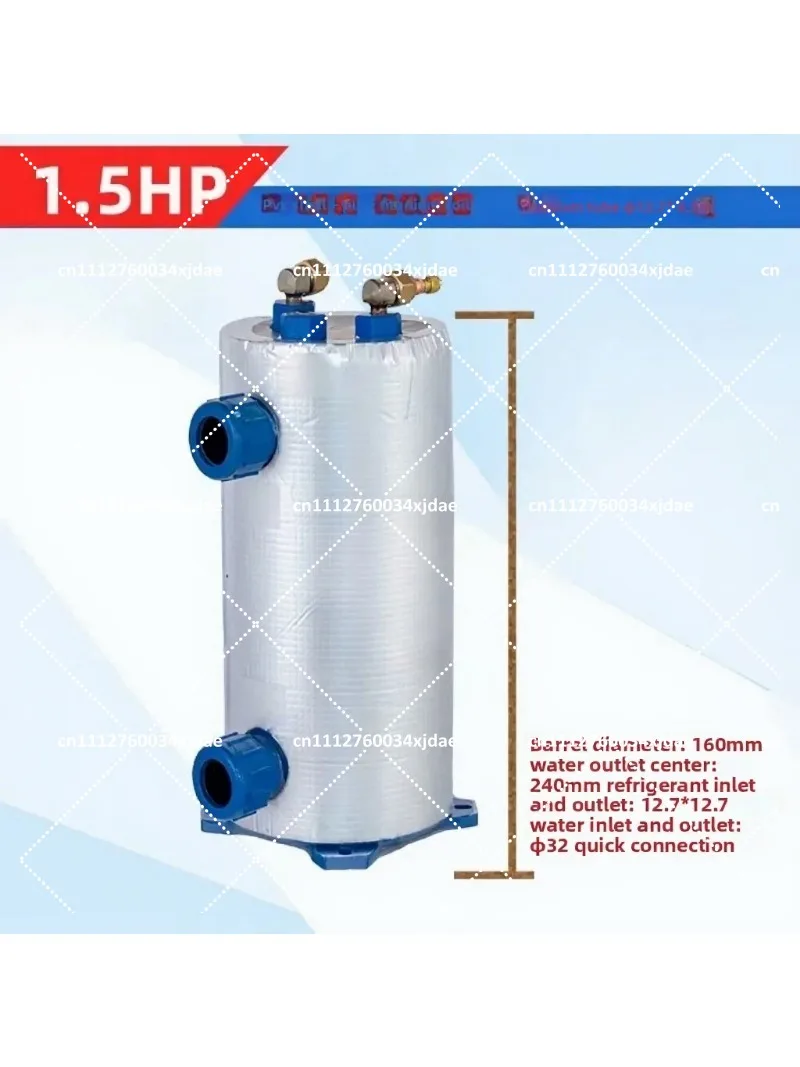 Titanium Coil Evaporator 1-5HP Tube Heat Exchanger for Seawater Aquarium Chiller Fish Pond