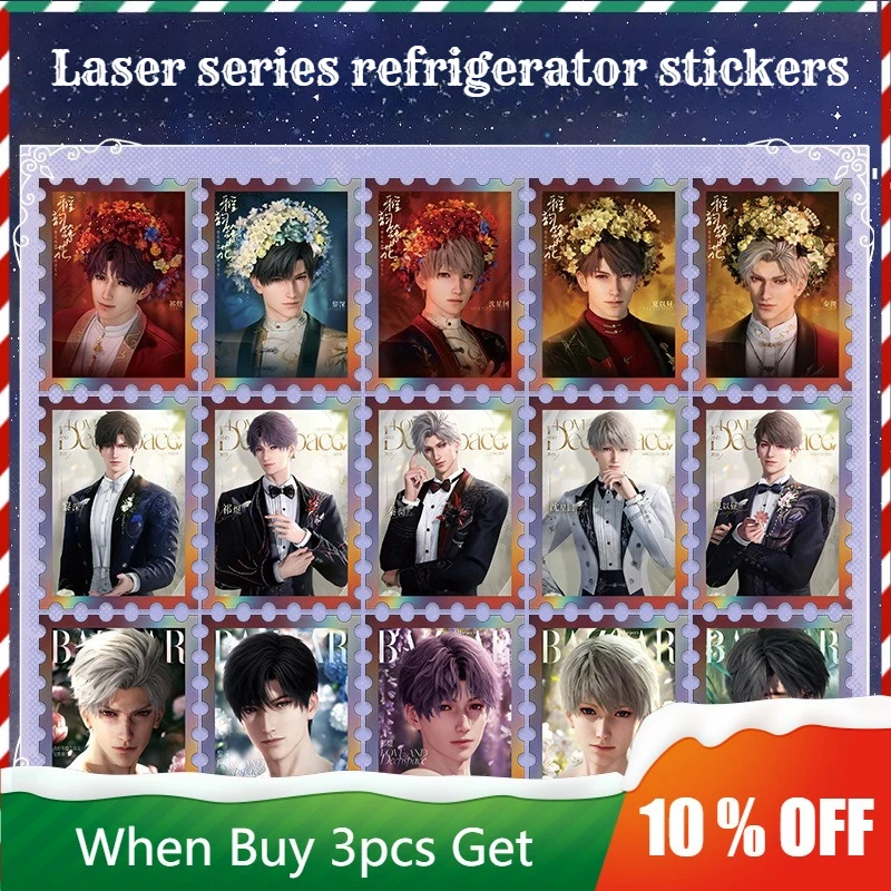 

Радужная пленка «Любовь и глубокое пространство», наклейка на холодильник Zayne, фигурка Силуса, аксессуар, Rafayel, магнитное притяжение, игрушки Xavier