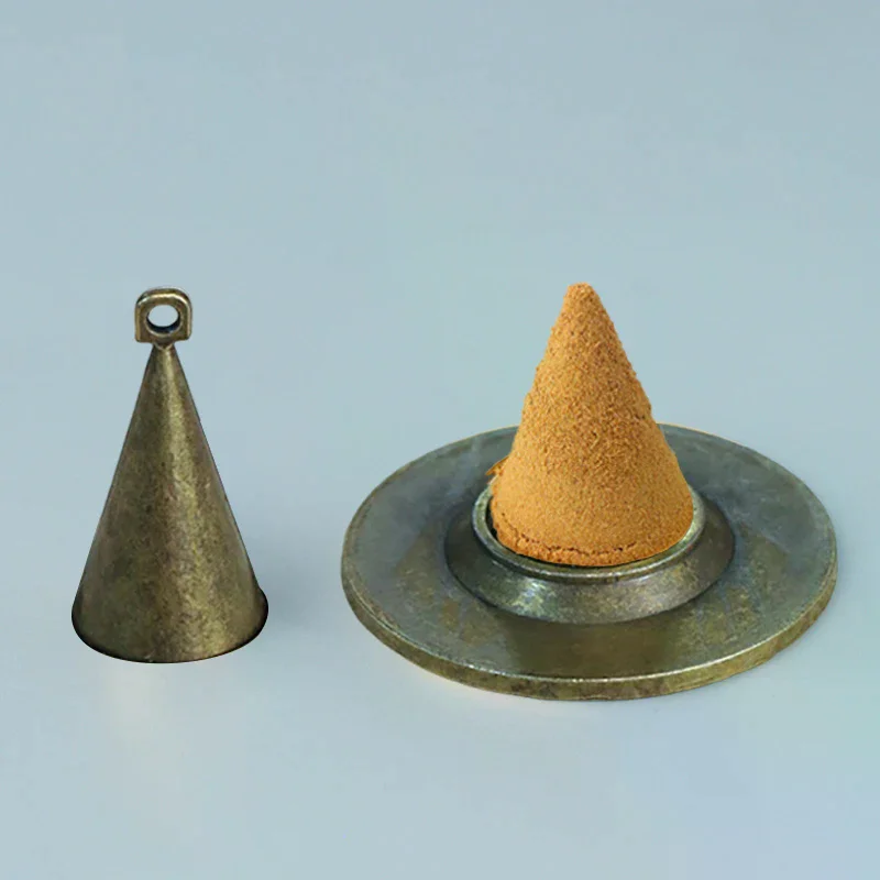 Mini Metal Incense Cone Maker Mold Tower Incense Mold DIY Incense Mold Cone & Plate Shapes Incense Burner Accessory Home Decor
