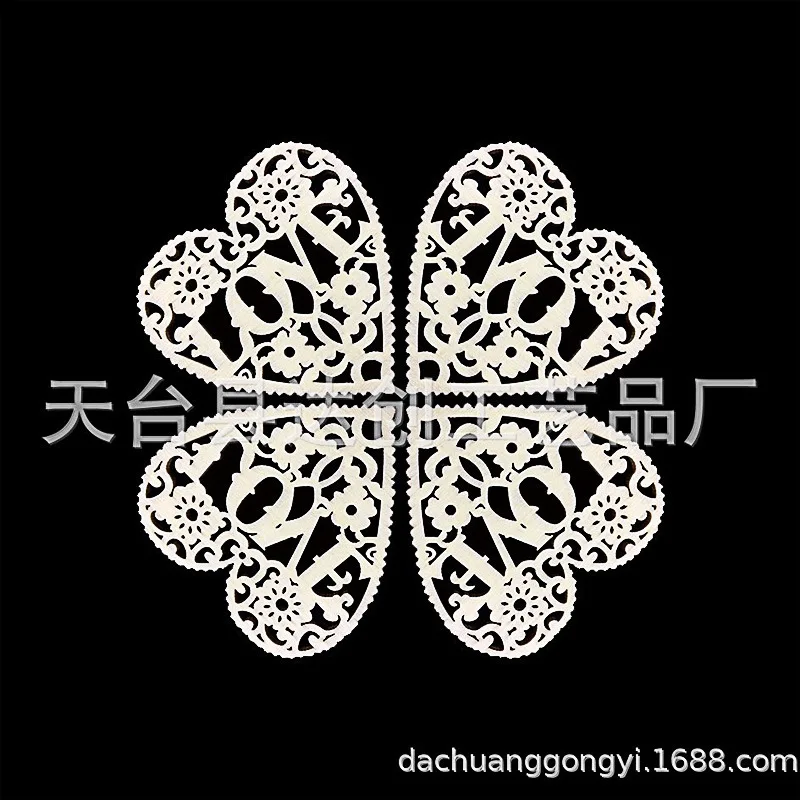 Fivela de coração de pêssego esculpida em madeira natural amor, suprimentos de casamento acessórios de roupas pingente decorativo amor