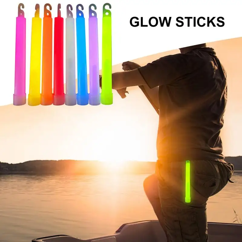 Glow Sticks For Kids 5.9in 8PCS Bright Glow Sticks With 12-Hour Duration Multi Use Glowsticks Light Up Toys For Parties Camping