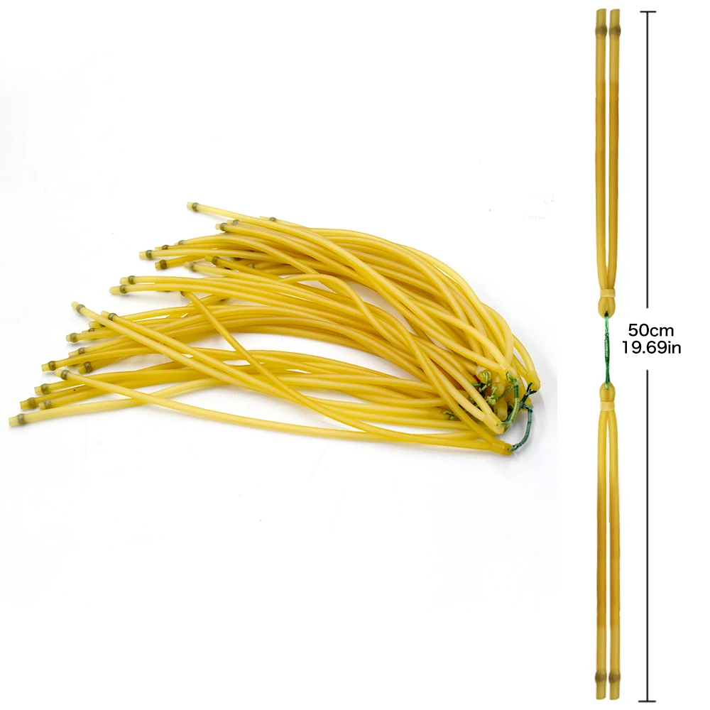 Удлиненная резинка для стрельбы из рыбы на открытом воздухе, мощная трубчатая резинка для шариковых прорезей, охотничий аксессуар для стрельбы из рогатки