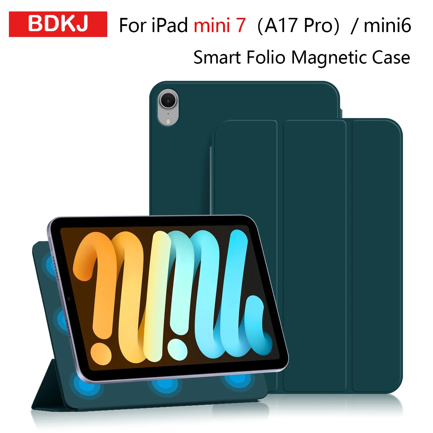 

НОВЫЙ чехол для смарт-планшета для iPad Mini 7 (A17Pro) 6, 8,3 дюйма, магнитный складной кожаный чехол для Air 7 6 11 13 M3 M2 11th A16 10th 2025