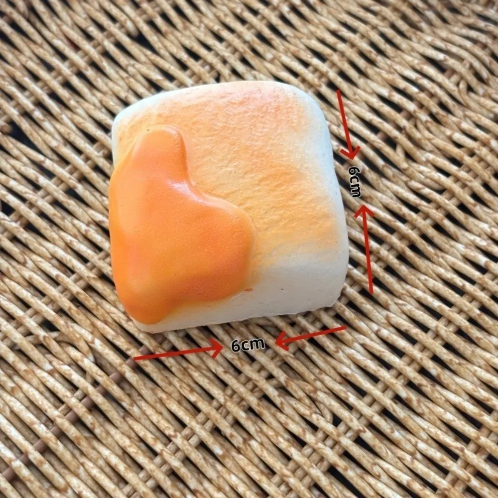 Soft Squeeze Toys Gentle Squeezing Design Wet Touch Texture Simulation Bread Toys Fidget Toy Slow Rebound Sensory Fidget Toys