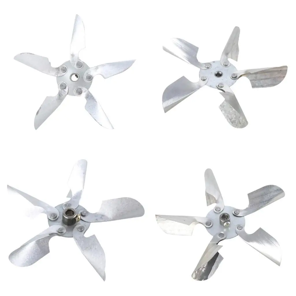 

Y1UD Blower Fan Leaf Replacement 12cm/4.7inch 15cm/6inch High-power Motor Fan Leaf with 5 Vanes