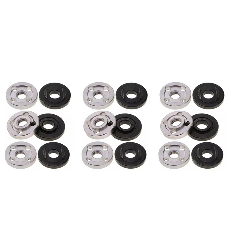 18Pcs Lock Nuts Flange For Makita 9523 Nut Inner Outer Kit Angle Grinder Tool 2 Specifications-Toothless, Toothed