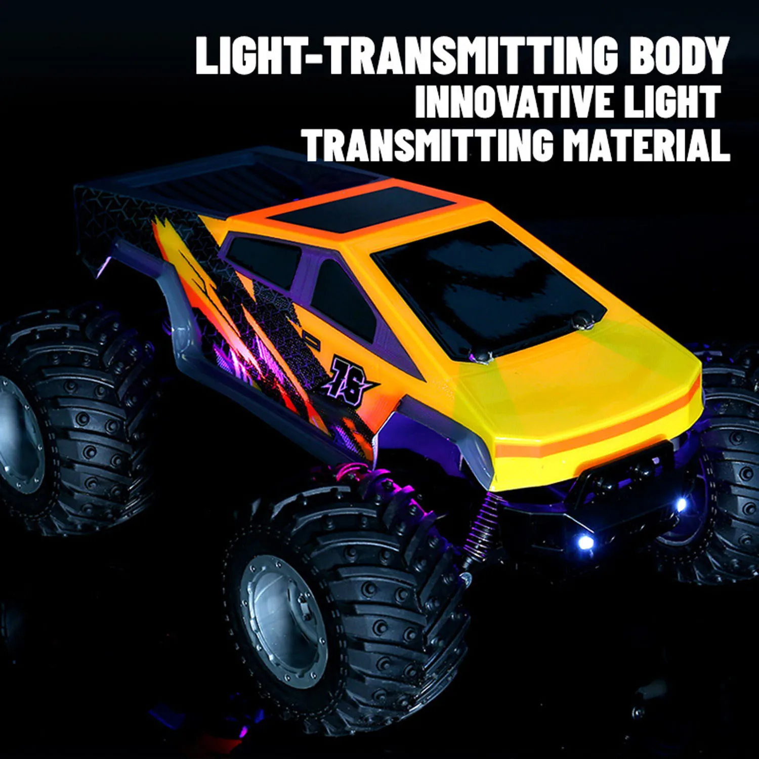 

1/24 Radio Control Off Road Vehicle Pickup Truck Q208 RC Electric Four Wheel Drive Pickup RTR LED Lamps Transmitter Boys Gifts