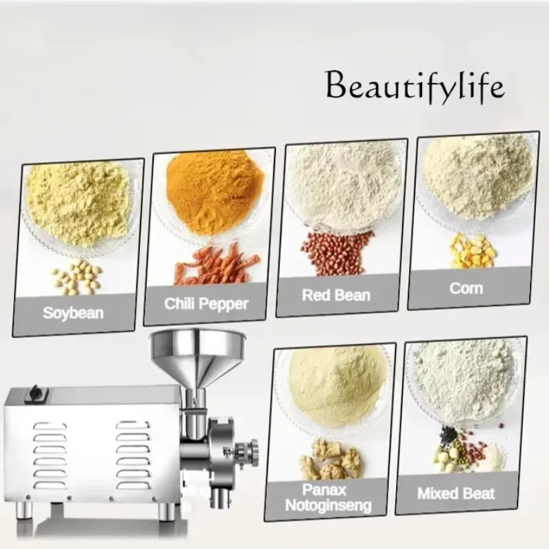 

BJ 20-80 Kg/h Milling Flour Mill 1.5-3.6KW Grinder For Dry Grain Spice Anise Rice Wheat Coffee Beans Pepper Powder