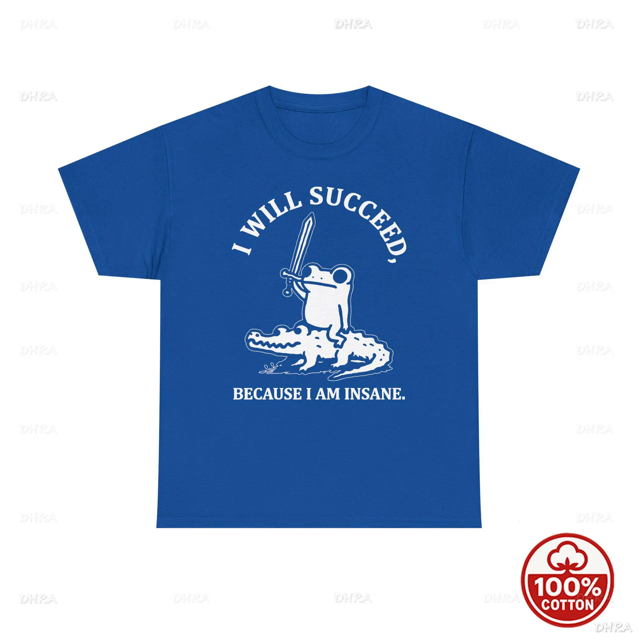 I Will Succeed T-Shirt Unisex Funny Frog Graphic Cotton Tee