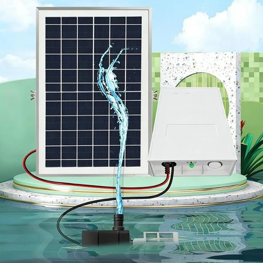 Silent Circulation Solar Fountain Pump 3 Meters Wire 1.6-2.5M Head Height Silent Operation Efficient Solar Powered Pump