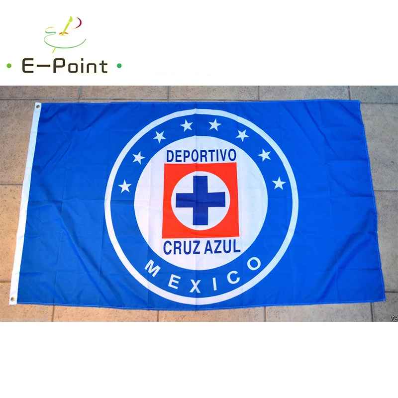 Cruz Azul Flag 3ft*5ft (90*150cm) Size Christmas Decorations for Home Flag Banner Gifts
