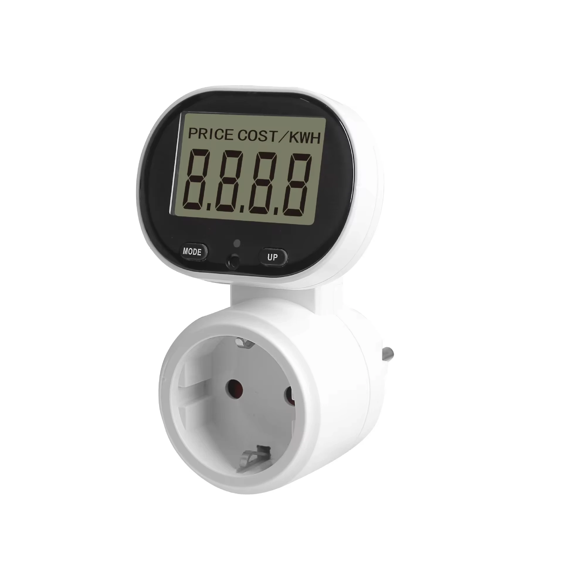 Imagem -06 - Plug Digital Energy Meter Wattmeter Power Meter 45 ° Rotating Watt Display Voltímetro Elétrico Soquete do Medidor de Custo de Energia eu