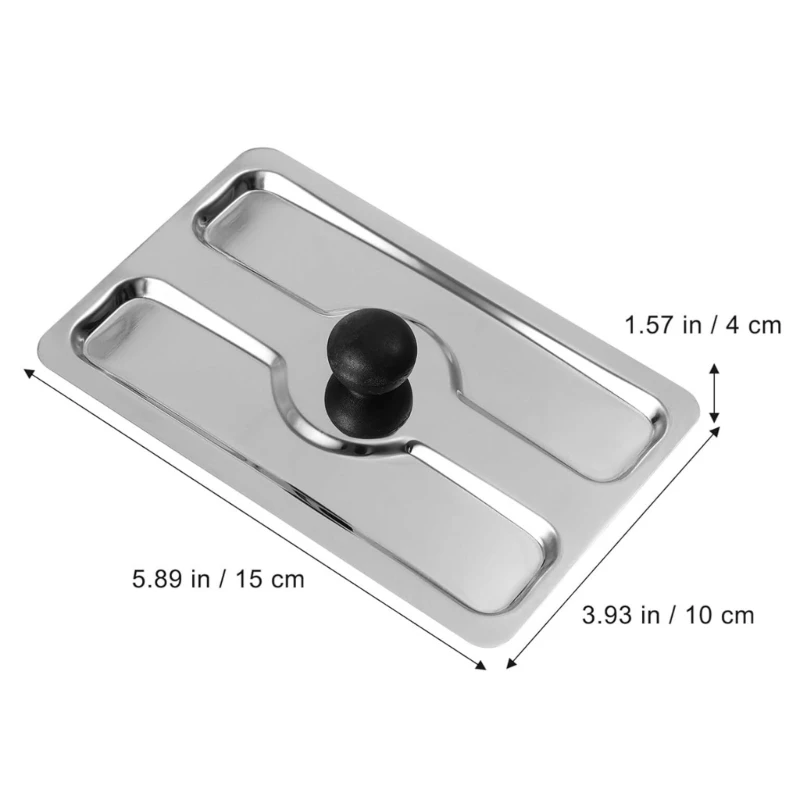 Tapa de acero inoxidable para tostadora, cubierta antipolvo de repuesto para máquina de pan