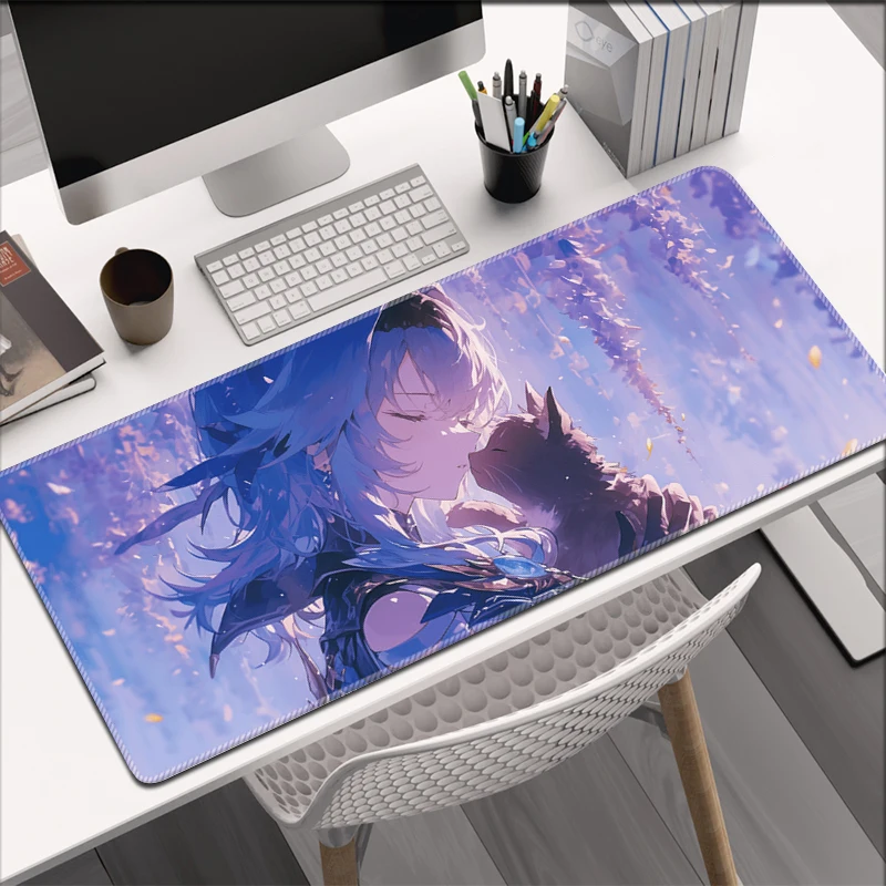 Anime Game Ancient Style Genshin Impact Creativity XXL Large Mouse Pad Office Desktop Non-slip Keyboard Desk Pad Mouse Pad