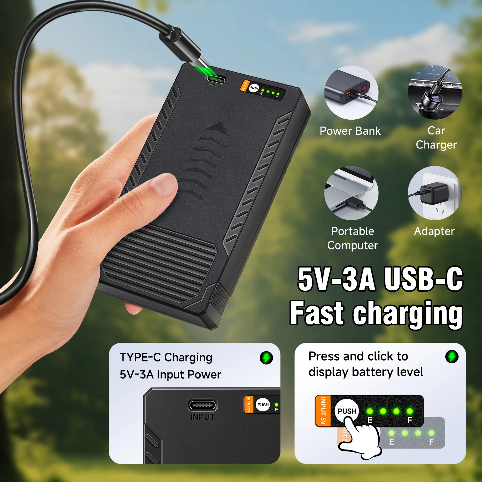 8500mAh High Capacity LIT-22 Replacement Lithium Battery for SPYPOINT Cellular Trail Camera Flex-M Flex-S Flex G-36 Flex-Plus