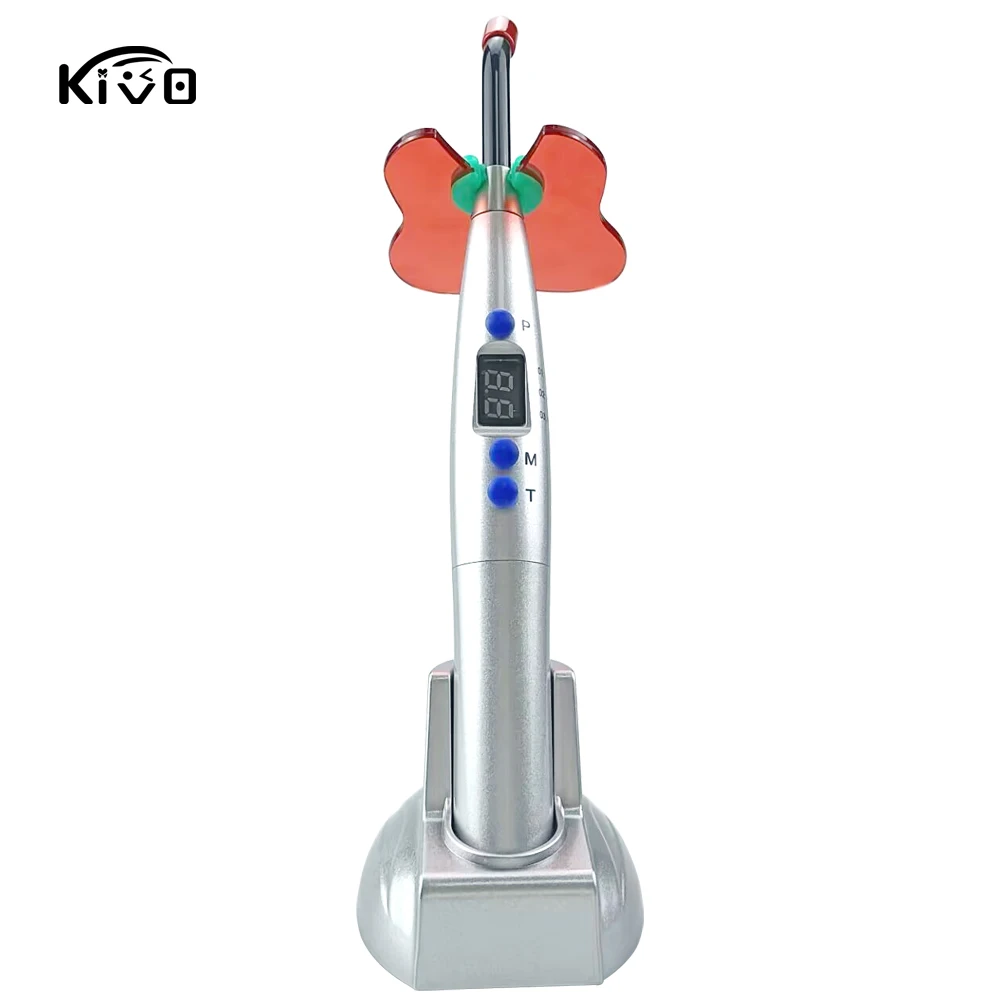 Dental Curing Lamp Dentistry Blue Light Curing Cordless Wireless LED Curing Machine Resin Composite 5S/10S Faster Light Curing