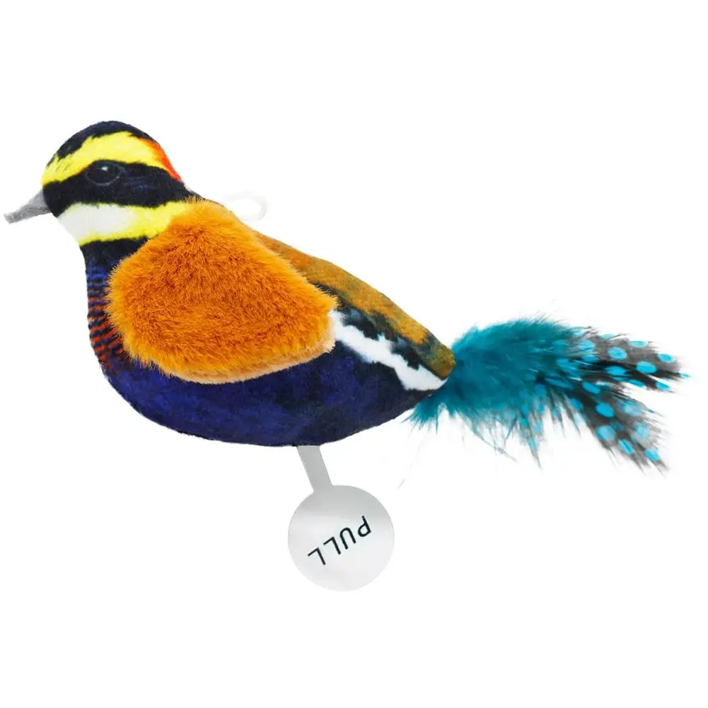 

Simulation Bird Cat Toy Funny Self-hey Interactive Toys Pet Supplies For Relieves Stress Anxiety Boredom (13 x 4.5 x 6cm)
