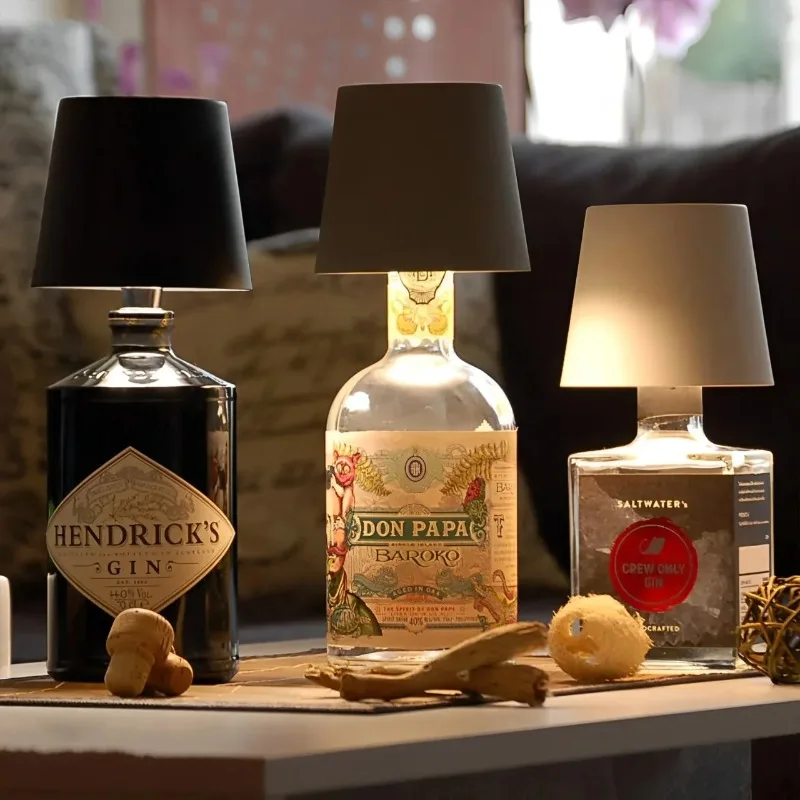 

MIMIRGB Wireless Bottle Lamp Touch Control of 3 Colors and Stepless Dimming Suitable for Wine Bottles An Alternative to Wine