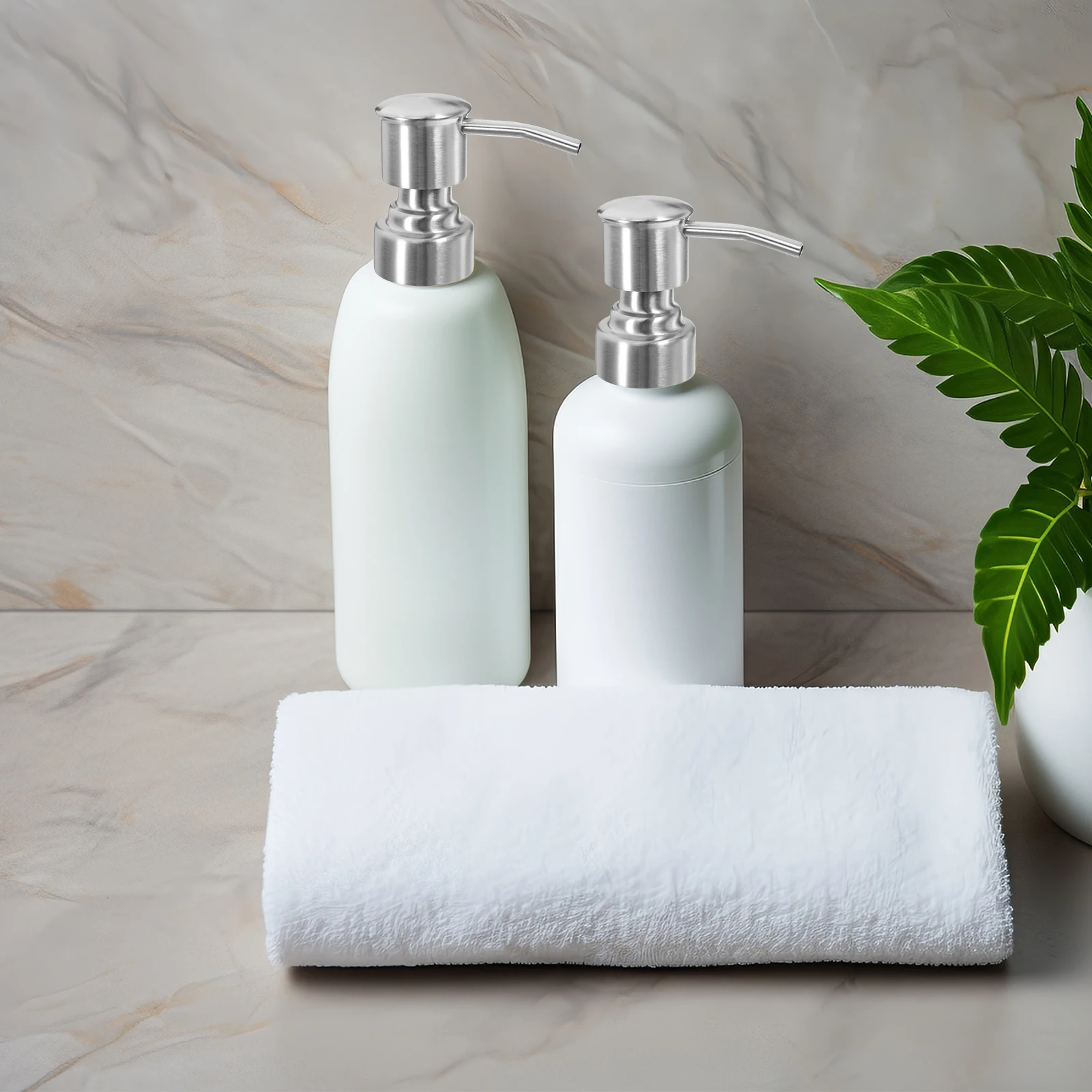 

1pc Stainless Steel Dispenser Pump Replacement For Kitchen Soap Dispenser Pump Replacement Bathroom Use Liquid Lotion Dispensers