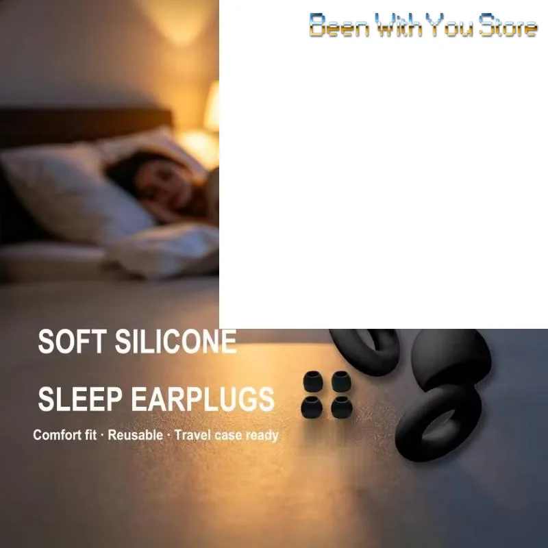 Soft Silicone Noise Cancelling Earplugs Reusable Waterproof For Sleeping Swimming Study Snoring Portable Travel