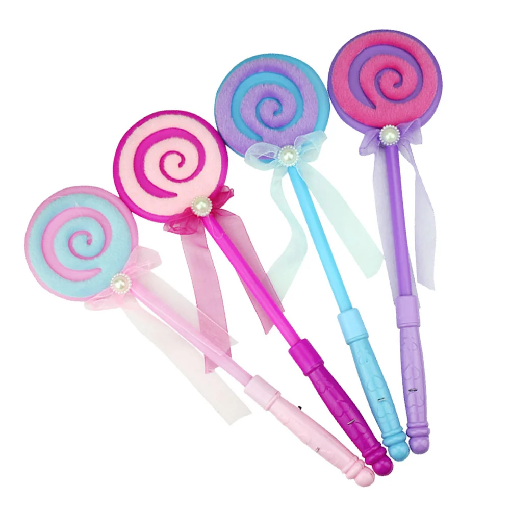 

10pcs Glowing Lollipop Flashing Wand Led Light-Up Stick For Birthday Wedding Party Festival Gift Lollipop Fairy Wand Glow Sticks