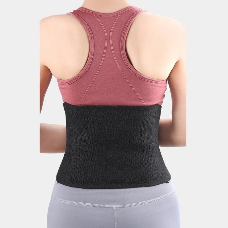 U2JB Winter Thicken Thermal Plush Waist Warmer Lumbar Support Belt Cozy Warm Abdominal Protector Stomach Body Wrap Belt