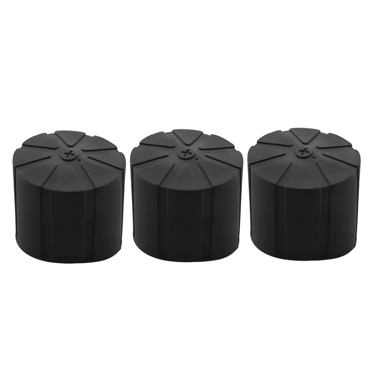 3 stuks waterdichte siliconen universele lensdopafdekking voor 65-90 mm DSLR-cameralens