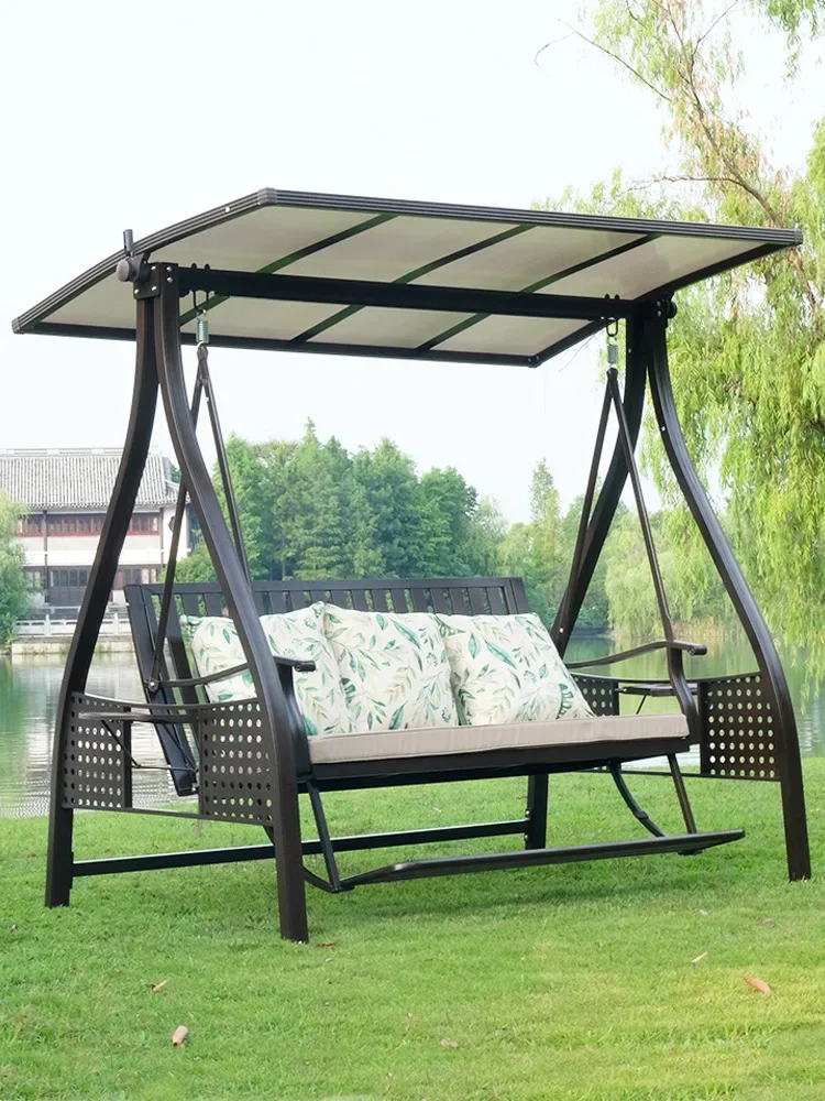 

Villa Adult Balcony Hanging Chair Swing Outdoor Patio Rocking Chair Double Garden Outdoor Rural Patio Hammock