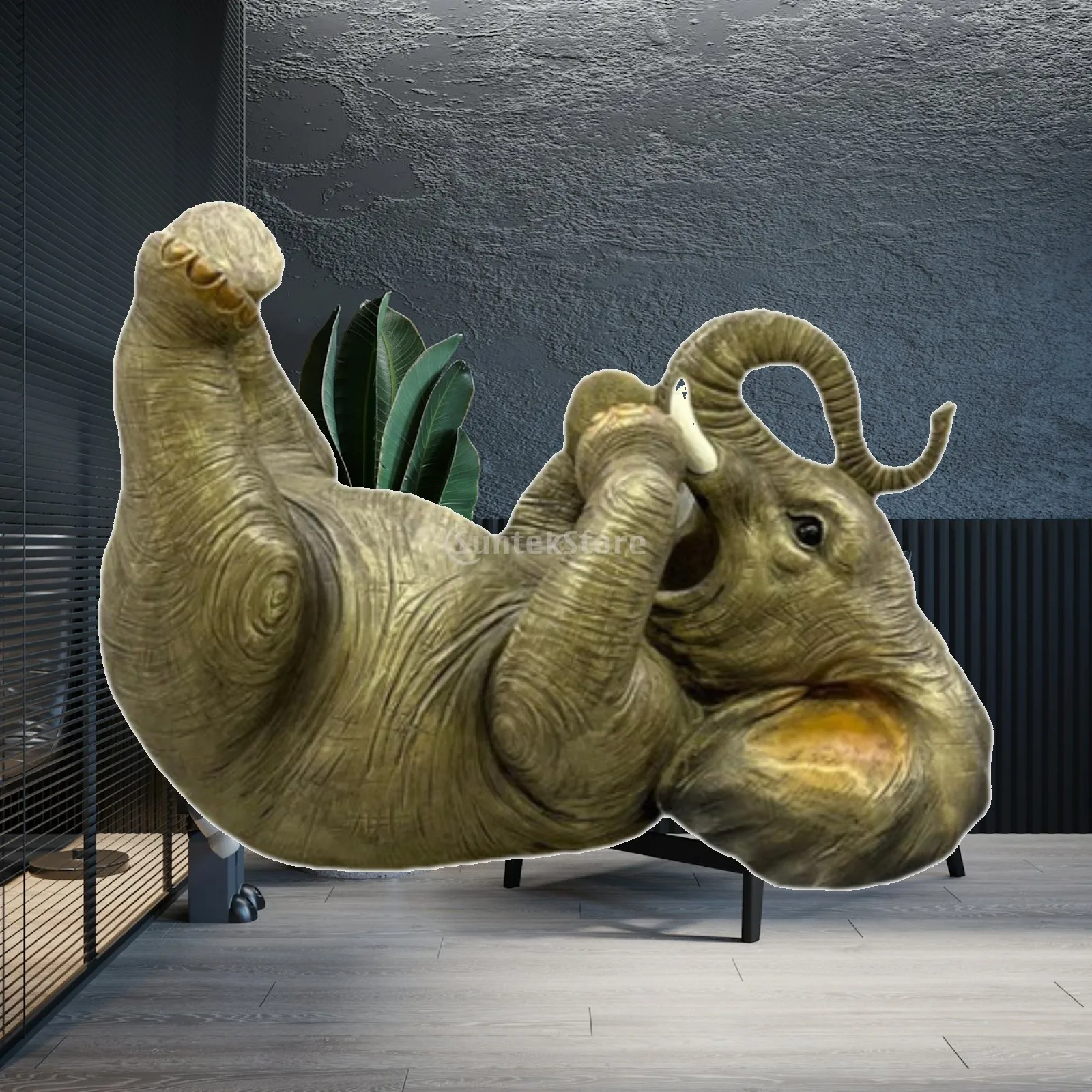 Creative Resin Elephant Animal Bottle Rack Decorative Wine Bottle Holder Tabletop Bar Accessories for Home Living Room Party