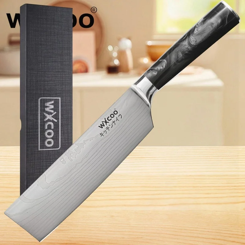 WXCOO Kitchen Knives Butcher Meat Cleaver Knife Beef Boning Fish Cutting Vegetable Fruit Chef Kitchen Accessories
