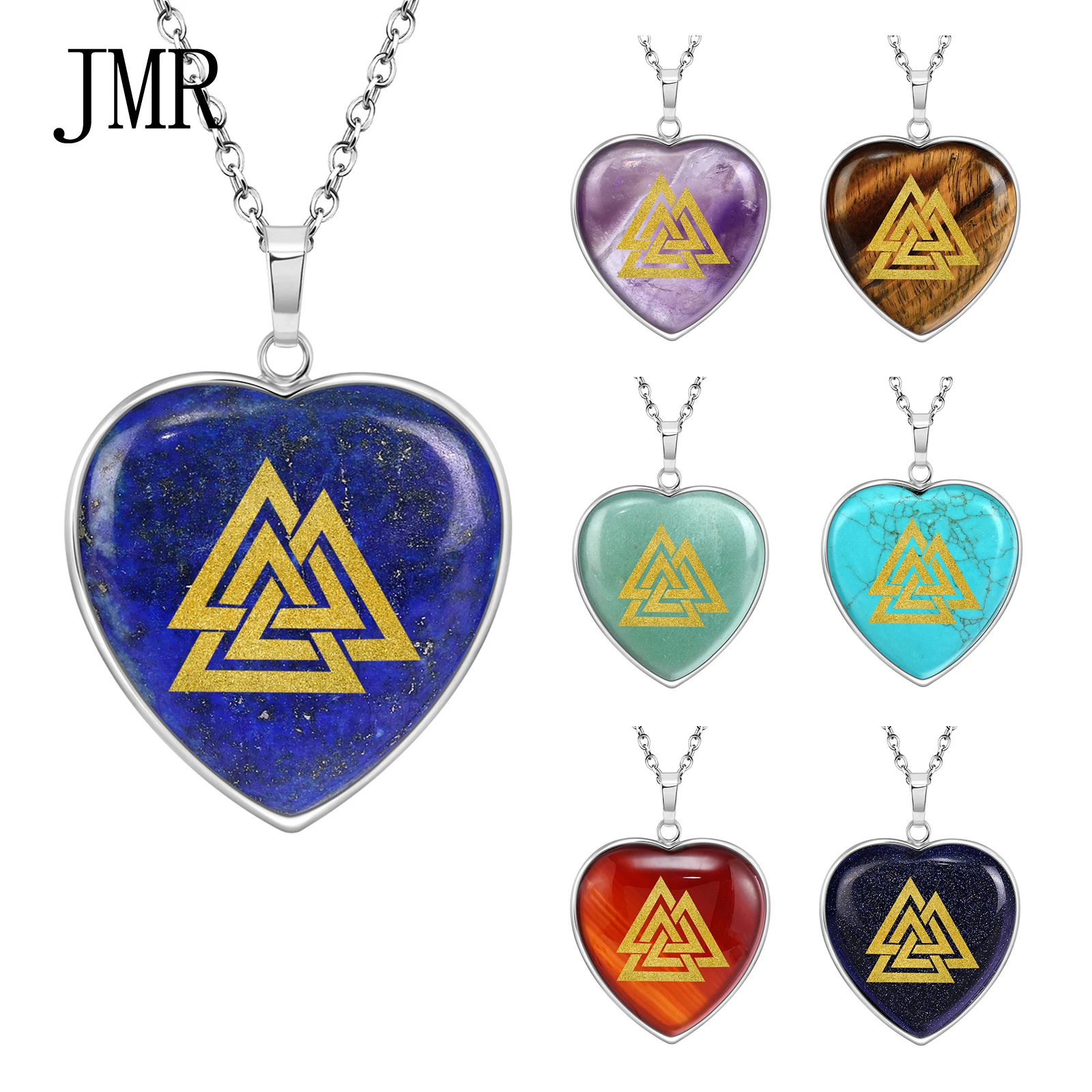 

Valknut Pendant Necklace Odins Knot Warrior Spirit Protection Jewelry Norse Viking Symbol Afterlife Connection Sacred Triangle