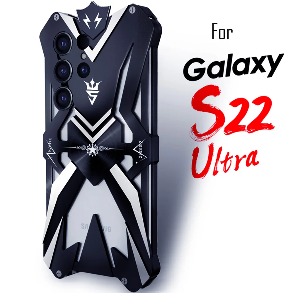 Schokbestendig Aluminium Metal Armor Case Voor Samsung Galaxy S25 FE S22 S23 S24 Ultra S20 S23 S24 Plus Note 20 Ultra Case Cover Funda