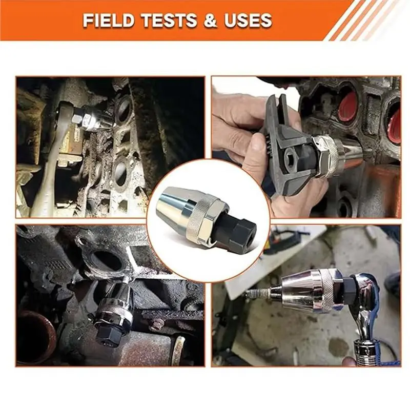 N84R Damaged Bolt And Stud Extractor Tool,Bolt Extractor Socket Set, Grips And Removes 1/4-Inch To 1/2-Inch Studs