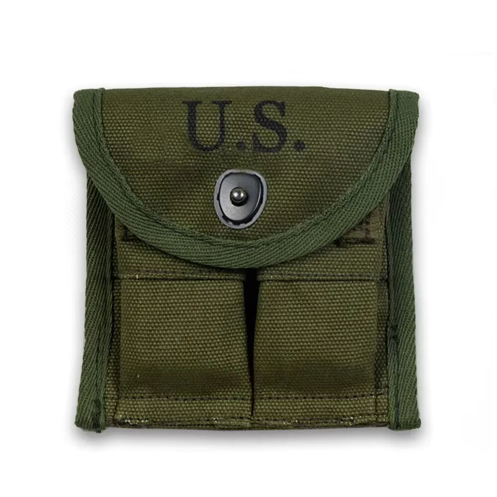 

M1 Cabbeen Bag US 2 Cell Pouch Retro WW2 Tool Pack Tactical Purse Molle Men Ammo Pocket Canvas American WWII WW2