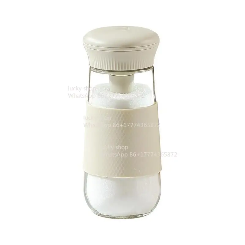 Seiko Quality Quantitative Gravity Salt, Moisture-proof Sealed Seasoning Jar Seasoning Bottle Set Seasoning Box Household