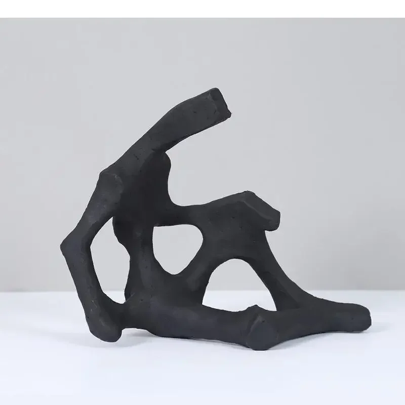 

#For Simple Resin Crafts Abstract Geometry Sitting Position Figure Statue Artist Desktop Ornament Living Room Home Decor Accesso
