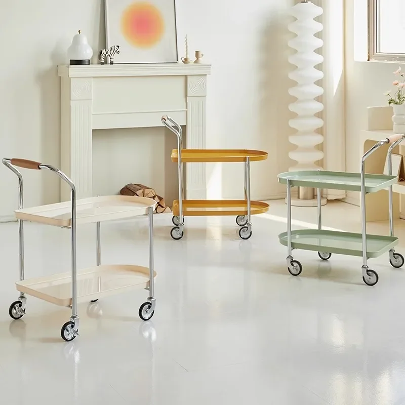 Creative sofa Internet celebrity simple cart corner few, movable modern small apartment rack