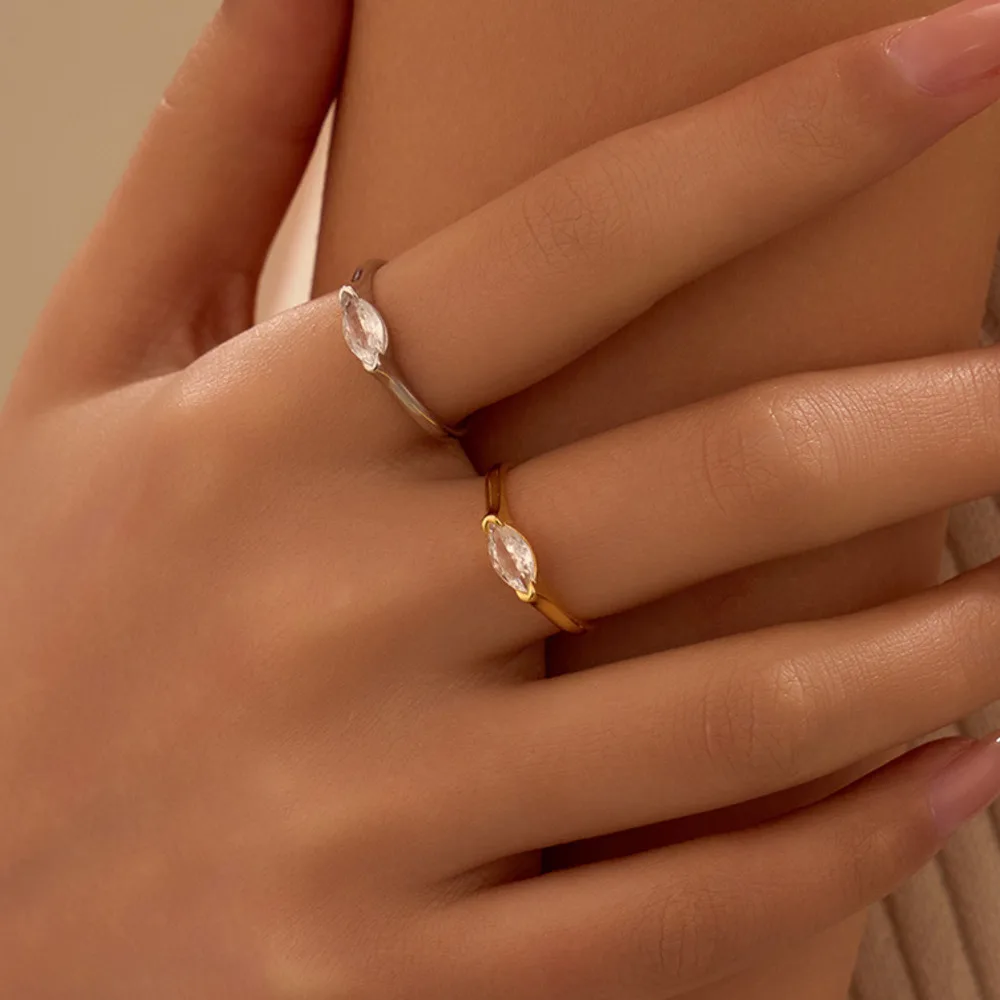 

BR Luxury Marquise Cut Ring for Women, Elegant Angel Eye Design, 2026 Trending Fashion Band, Perfect Gift Jewelry