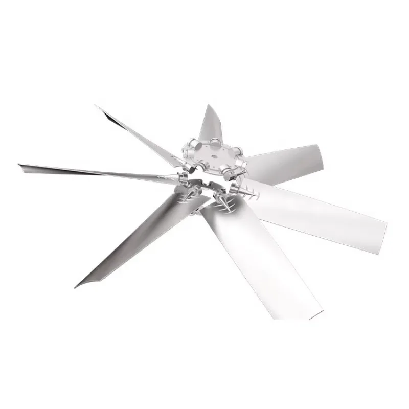 7 Blades Axial Fan Impeller With Aluminum Material Cooling Tower Fan Blade
