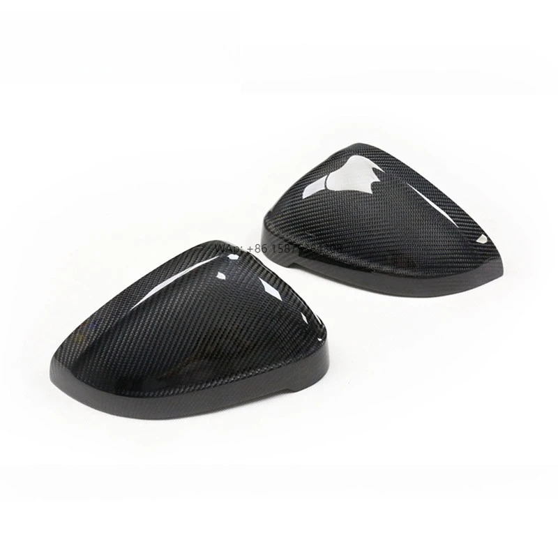 

High Quality Real Dry Carbon Fiber Patch Type Rearview Mirror Cover Suitable for New A4 RS4 B9 A5 S5 RS5