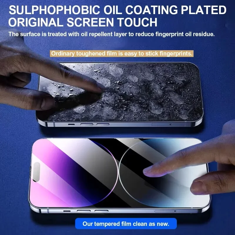 Tempered Glass Screen Protector 1-3Pcs For iPhone X XS XR 11 12 13 14 15 16 17 Pro Max 6 6S 7 8 Plus Protective Glass