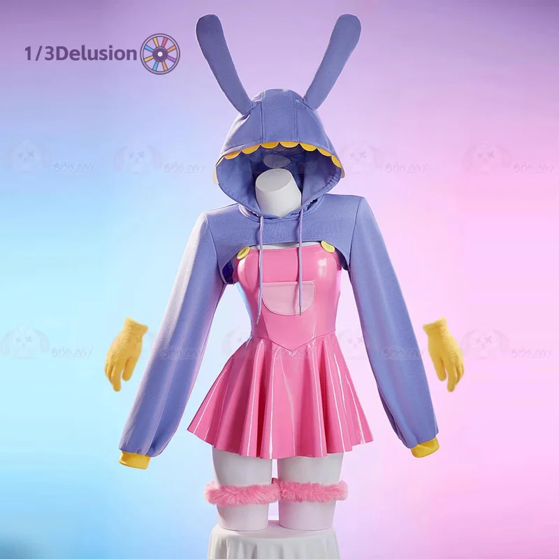 

Костюм для косплея «Зайка из цирка» (1/3Delusion Store), наряд для Хэллоуина, карнавала, вечеринки, женская аниме-одежда, костюм для вечеринки