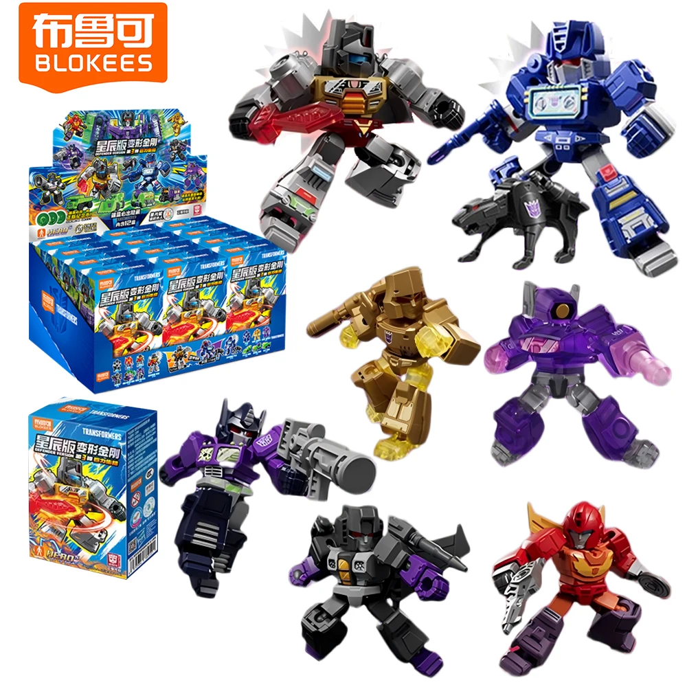 

NEW BLOKEES Transformers DEFENDER VERSION 3 Blind Box Grimlock Soundwave Assembled Model Movable Toys Desktop Ornament Gifts