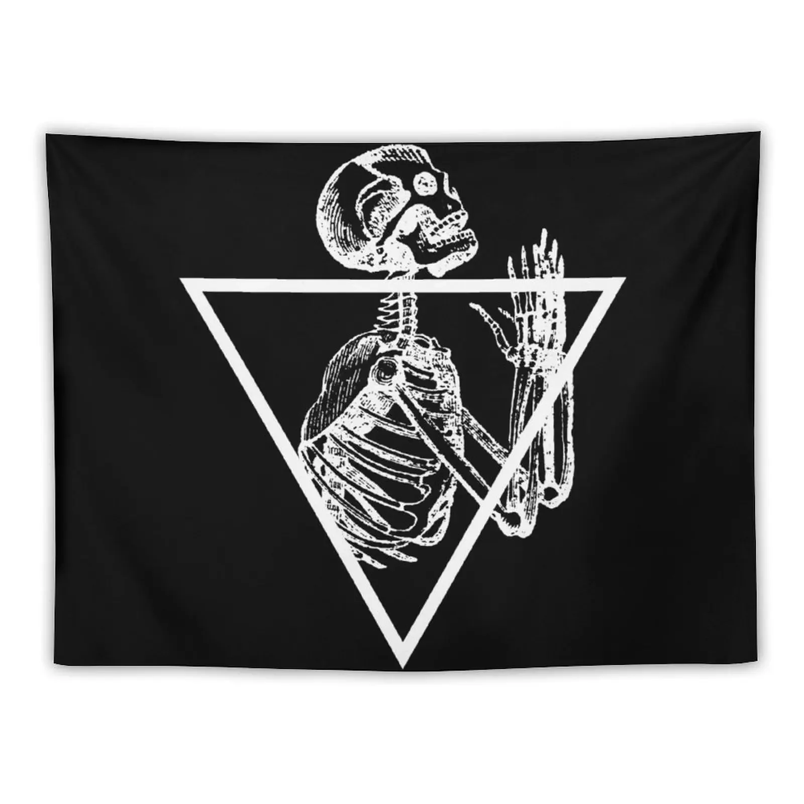 

Praying Skeleton, Tattoo Art. Tapestry Decorations For Room Carpet On The Wall Japanese Room Decor Tapestry