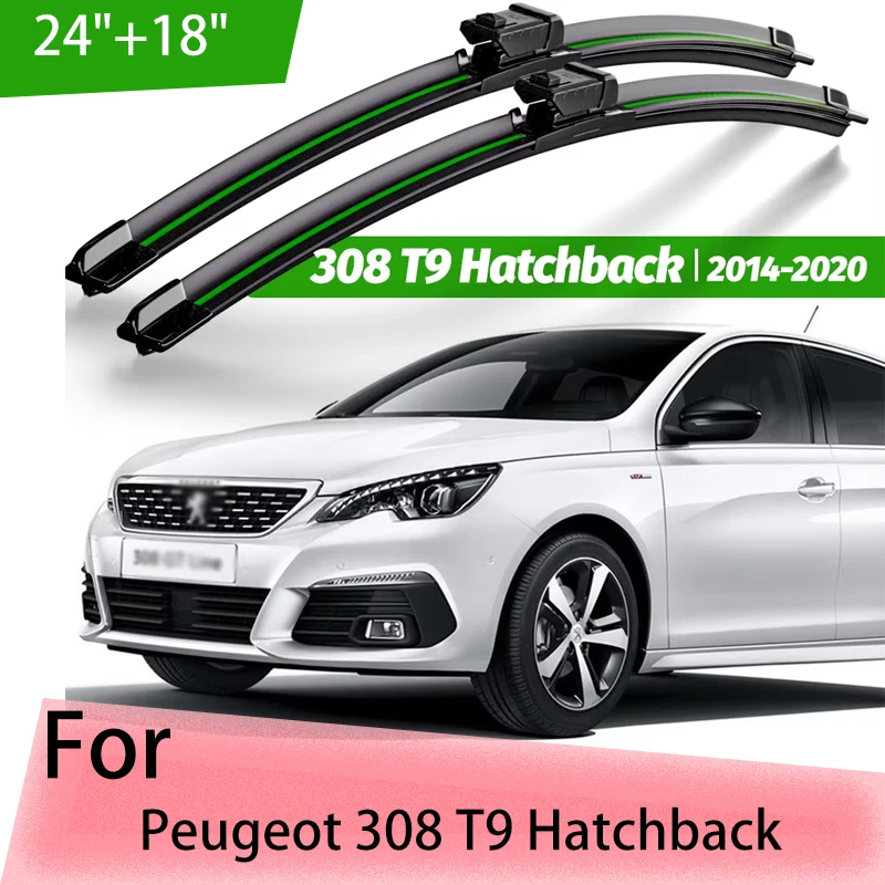 

Комплект щеток переднего стеклоочистителя для Peugeot 308 T9 Hatchback 2014-2020 лобовое стекло 24 "+ 18" аксессуары