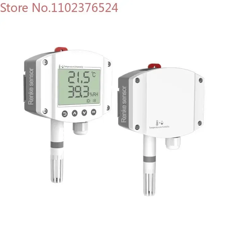 

Renke Room Wall Mounting Analog RS485 Digital Air Temperature Humidity Sensor With Probe