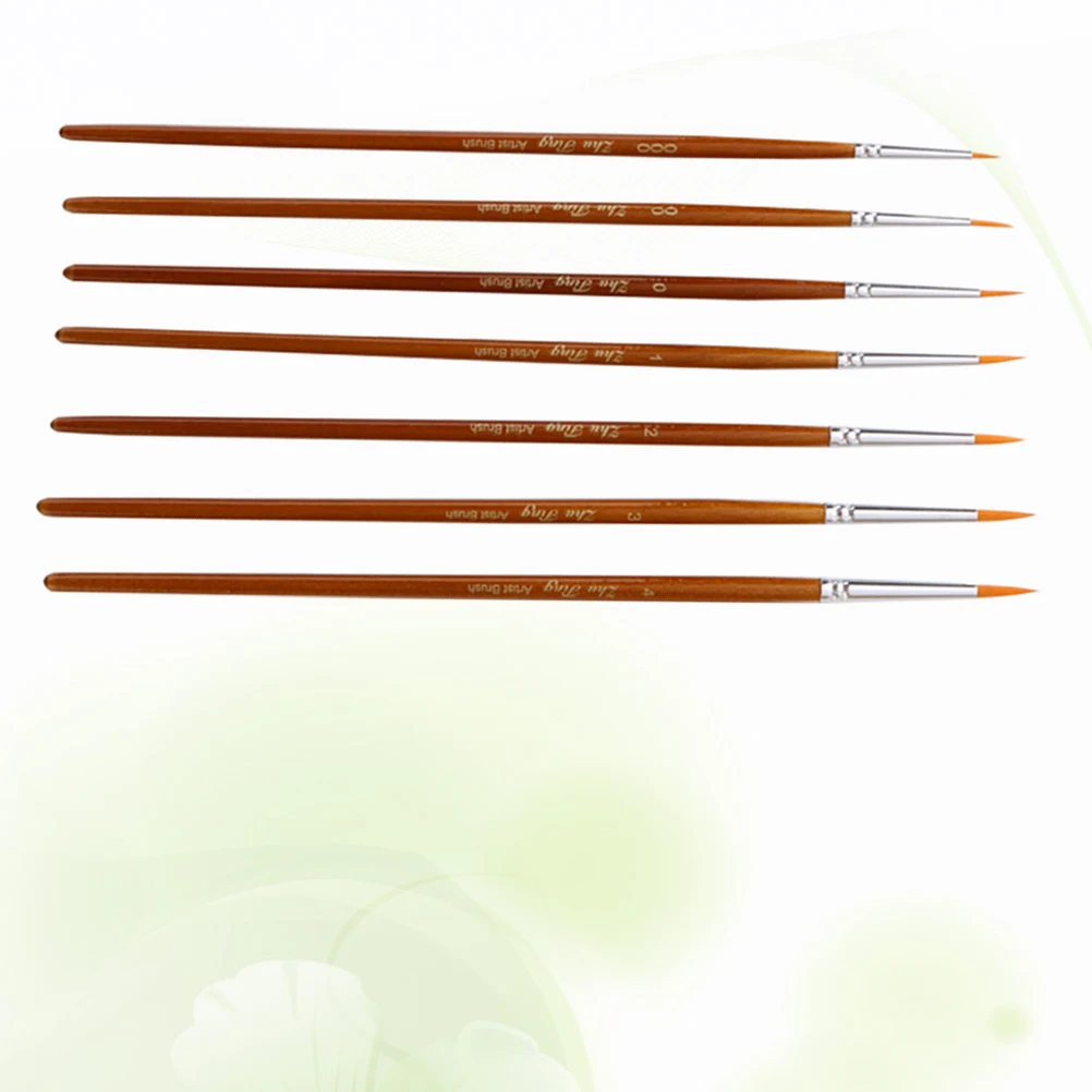 

7 Pcs Hook Pen Nail Painting Nails Manicure Line Drawing Detail Miniature Fine Detailing Paintbrush